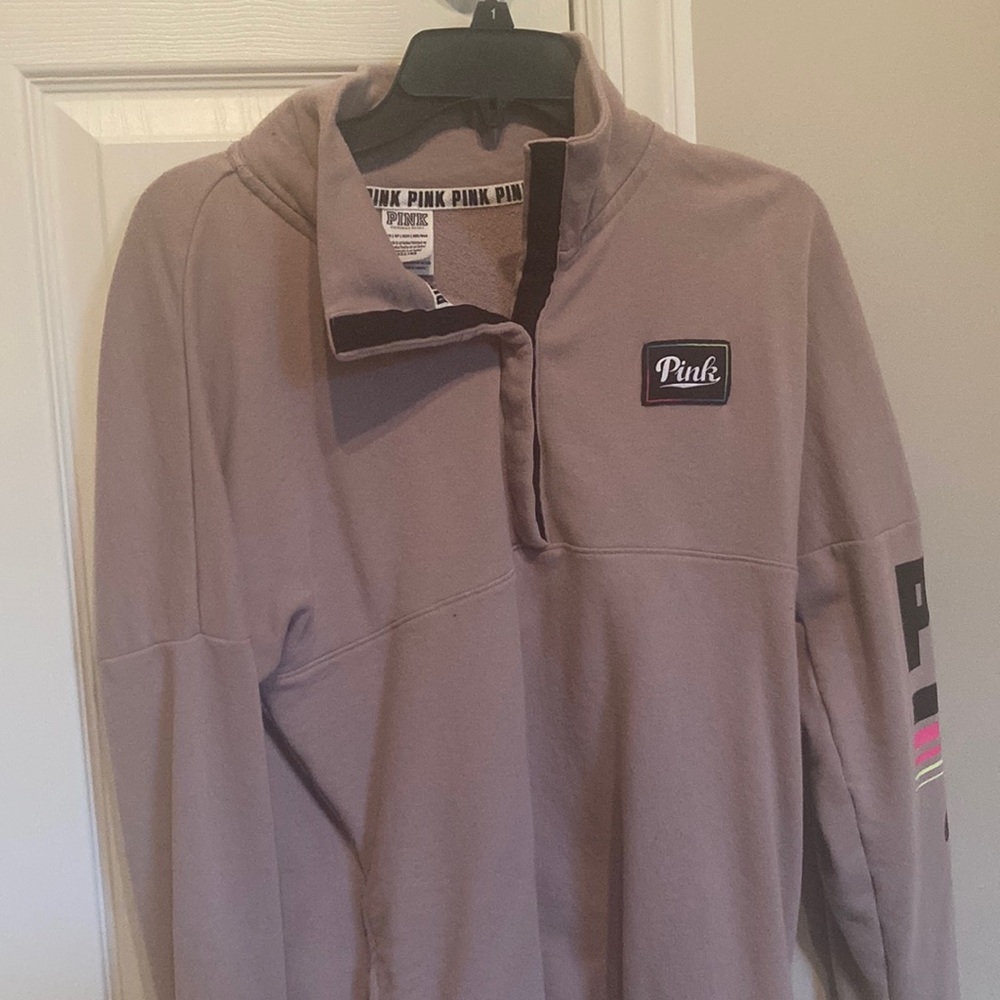 PINK button down long sleeve shirt